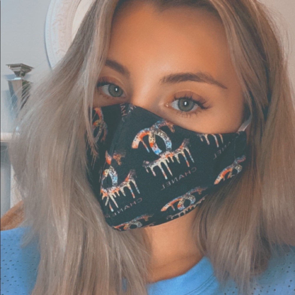 RESTOCKED ‼️Multi colored C C face mask nwot